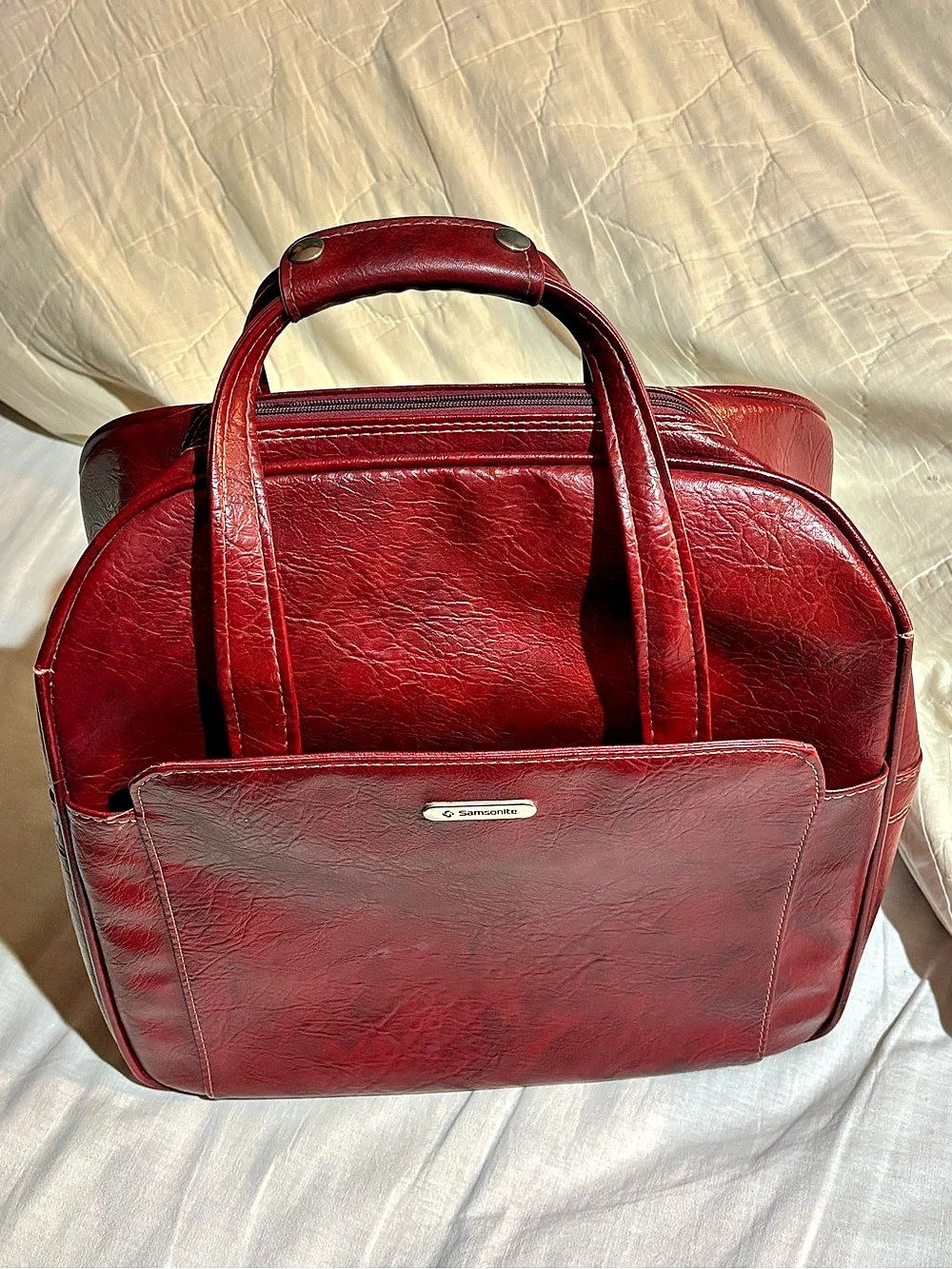 Vintage 70’s Samsonite Red Silhouette II Carry-on Weekender Bag